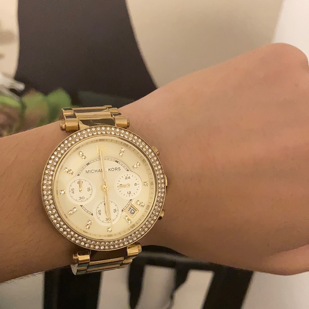 Michael Kors Gold Diamond Watch